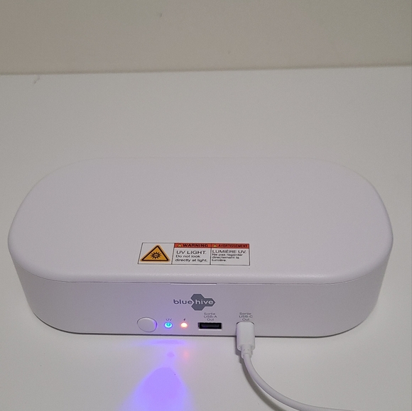 bluehive UV Light Sterilizer/Sanitizer Box w/ Wireless Charging - Picture 8 of 8